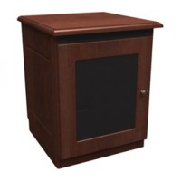 C5 FINISHING KIT, 1 BAY, TRADITIONAL W/ SMOKED PLEXI DOOR, AGED CHERRY (FREIGHT INCLUDED CONTINENTAL US)